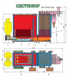 Пеллетный котел Светлобор Эко-Супер 1200 кВт